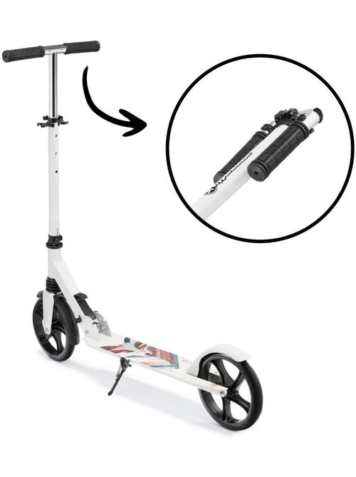 Patinete plegable HyperMotion City Swift Winter Fox con suspensión y ruedas 200 mm - Kiabi