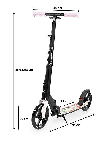 Patinete urbano de 2 ruedas para niños +7 años hasta 100 kg vibe