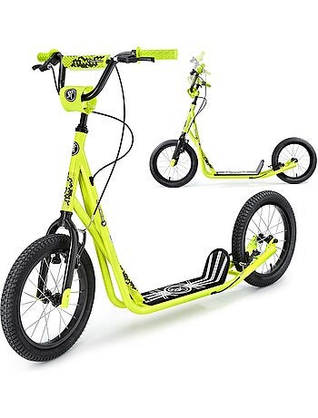 Patinete urbano hypermotion runkie 16" con frenos v-brake y ruedas inflables para niños y adultos