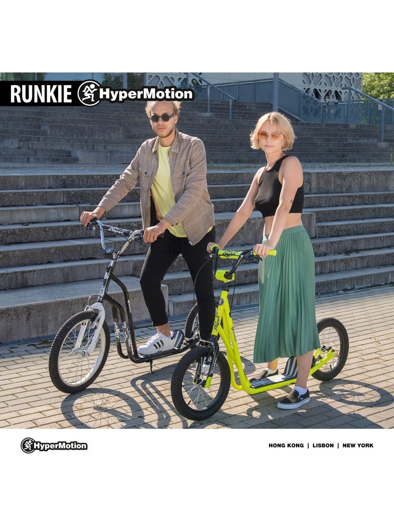 Patinete urbano HyperMotion RUNKIE 16" con frenos V-Brake y ruedas inflables para niños y adultos Amarillo - Kiabi