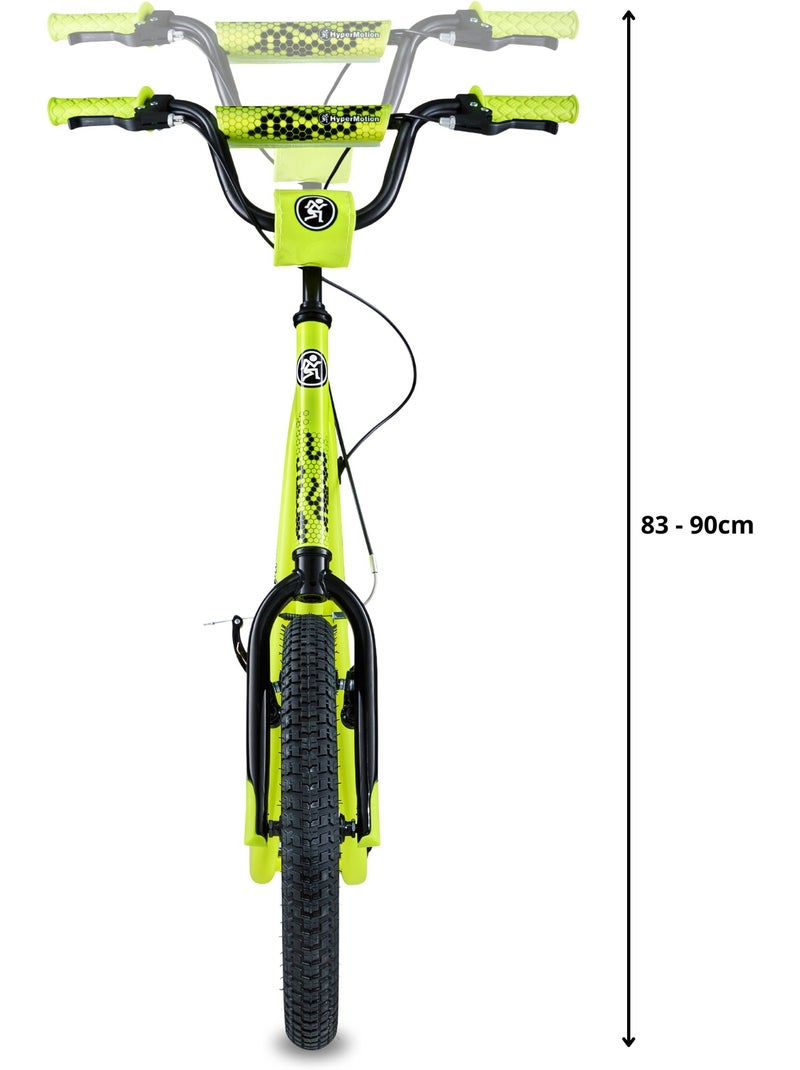 Patinete urbano HyperMotion RUNKIE 16" con frenos V-Brake y ruedas inflables para niños y adultos Amarillo - Kiabi