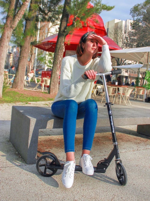 Patinete urbano rockster plegable 200 mm para adultos y adolescentes hasta 100 kg - Kiabi