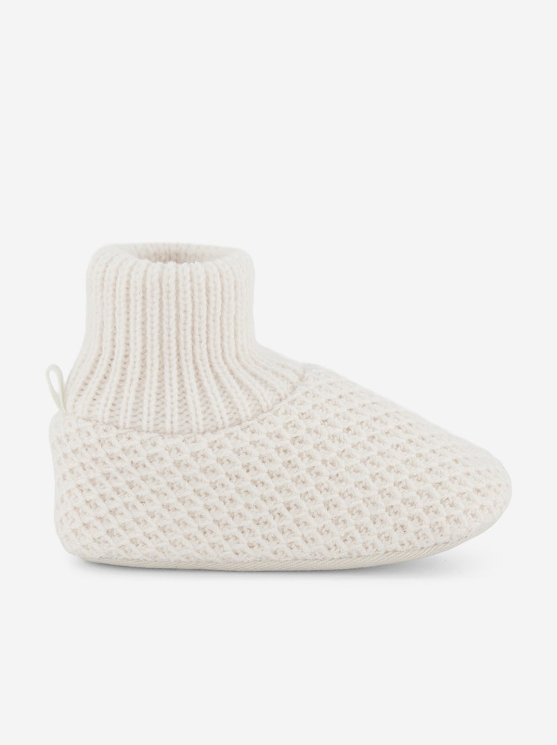Patucos altos de punto Beige - Kiabi