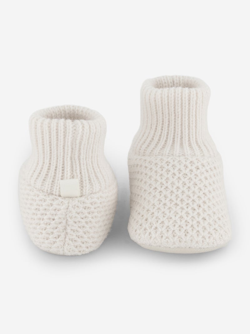 Patucos altos de punto Beige - Kiabi