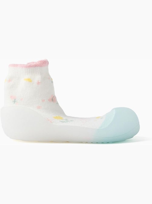 Patucos con motivo floral - Kiabi