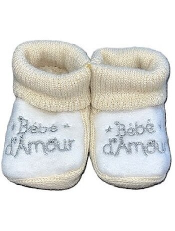 Patucos de bebé "BB D'AMOUR" de LES CHATOUNETS