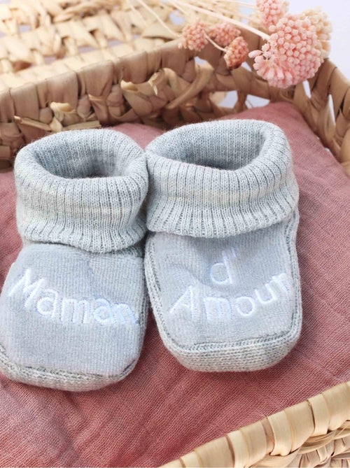 Patucos de nacimiento - Mensaje Mamá de Amor - Kiabi