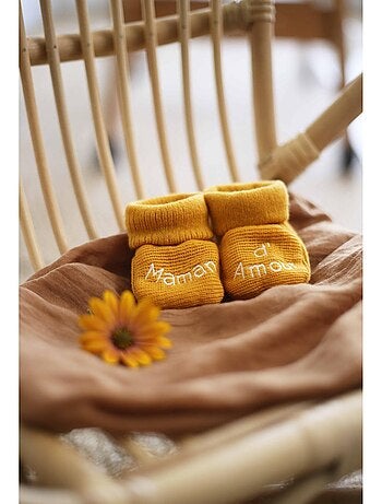 Patucos de nacimiento - Mensaje Mamá de Amor