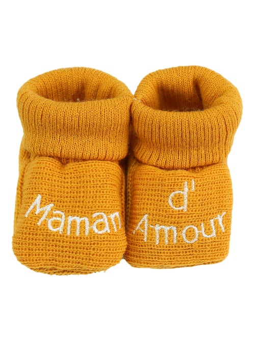 Patucos de nacimiento - Mensaje Mamá de Amor - Kiabi