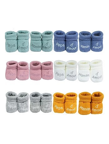 Patucos de nacimiento - Mensaje Mamá de Amor