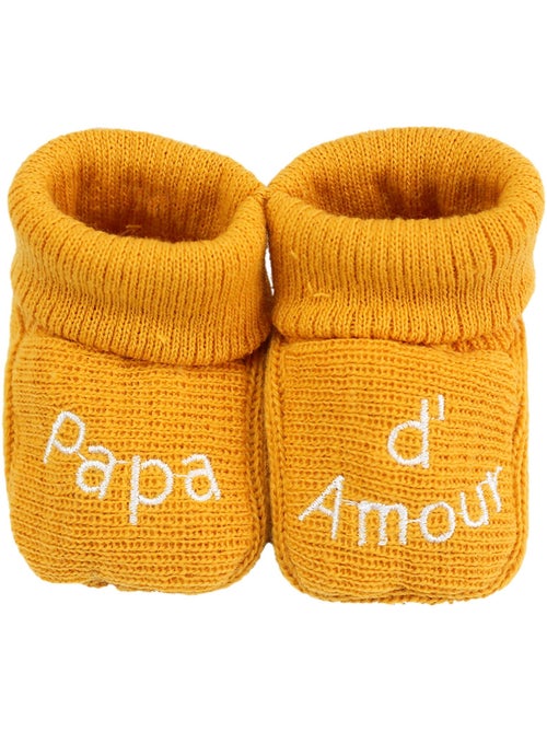 Patucos de nacimiento - mensaje papá de amor - Kiabi Patucos de nacimiento - mensaje papá de amor - Kiabi