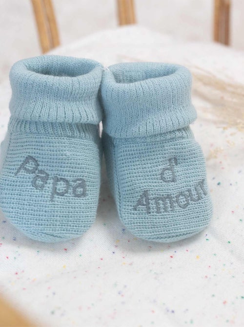 Patucos de nacimiento - mensaje Papá de Amor - Kiabi