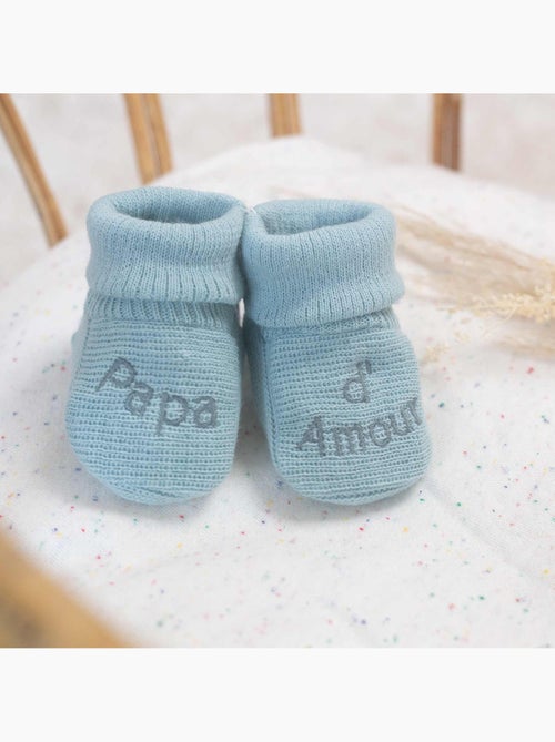 Patucos de nacimiento - mensaje papá de amor - Kiabi Patucos de nacimiento - mensaje papá de amor - Kiabi