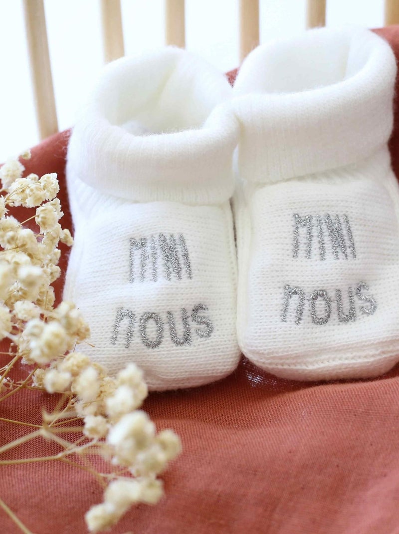 Patucos de nacimiento - Mini Nous Blanco - Kiabi