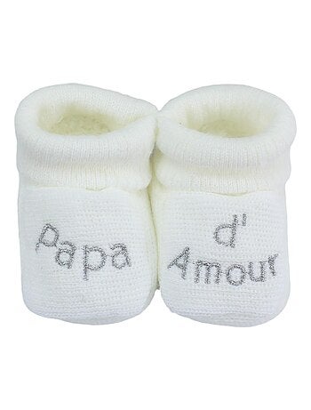 Patucos de nacimiento - mensaje papá de amor