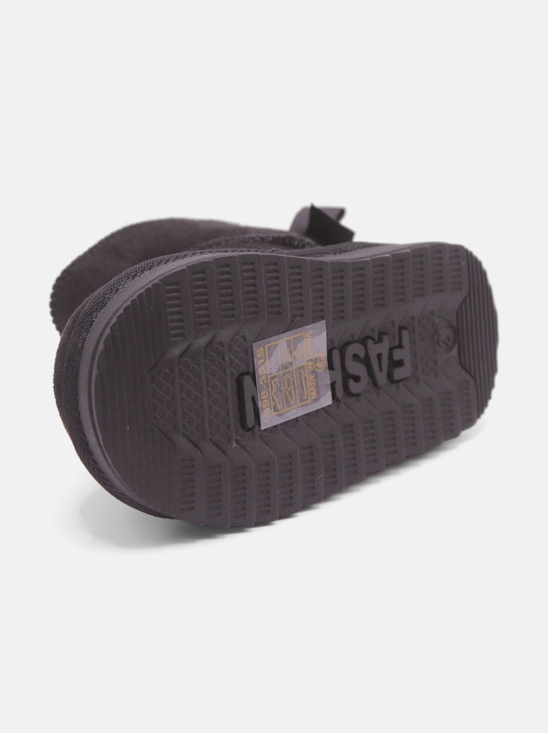 Patucos para ponerse - Doremi Negro - Kiabi