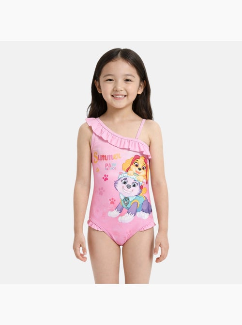 Paw patrol - bañador de una pieza estampado con volantes - Kiabi Paw patrol - bañador de una pieza estampado con volantes - Kiabi