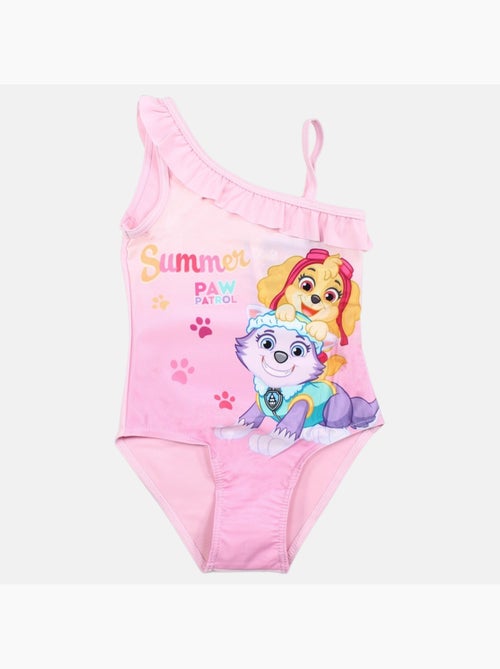 Paw patrol - bañador de una pieza estampado con volantes - Kiabi Paw patrol - bañador de una pieza estampado con volantes - Kiabi