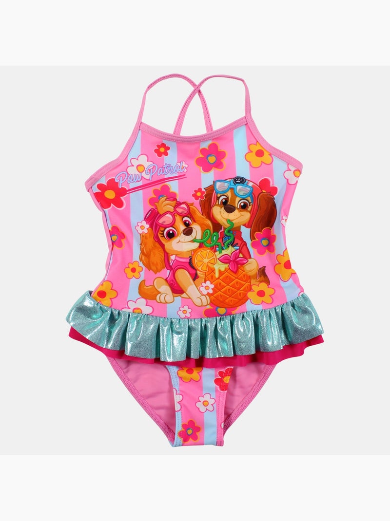 Paw Patrol - Bañador niña de una pieza Rosa - Kiabi