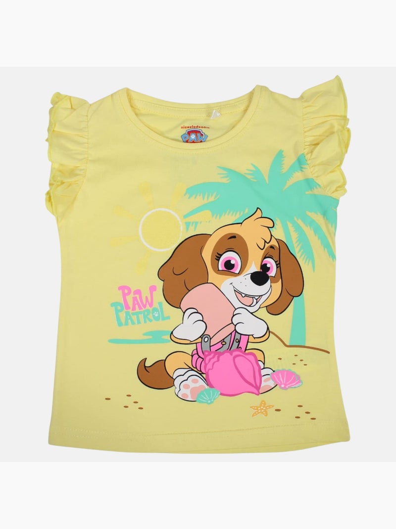 Paw Patrol - Camiseta manga corta niña Amarillo - Kiabi