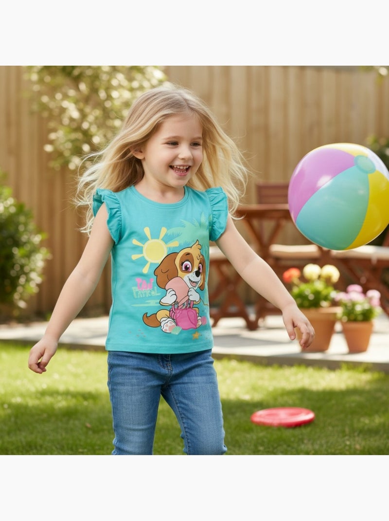 Paw Patrol - Camiseta manga corta niña Azul - Kiabi