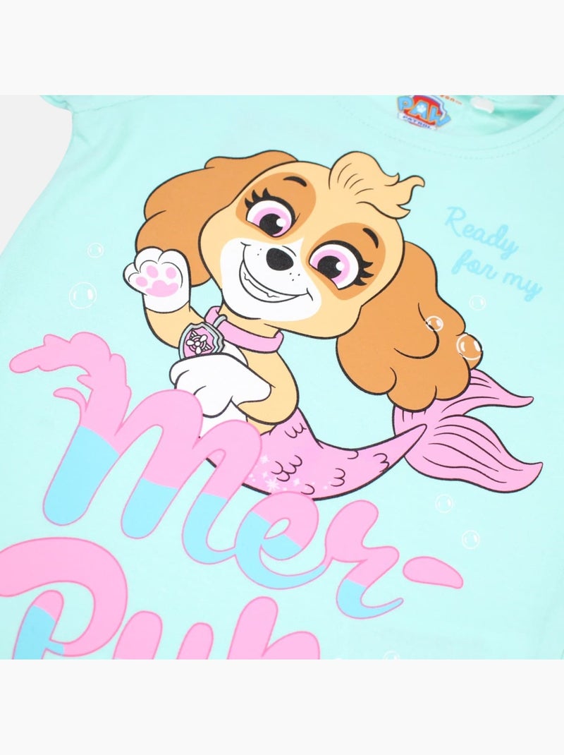 Paw Patrol - Conjunto camiseta y short niña Azul - Kiabi