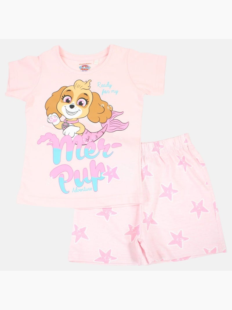 Paw Patrol - Conjunto camiseta y short niña Rosa - Kiabi