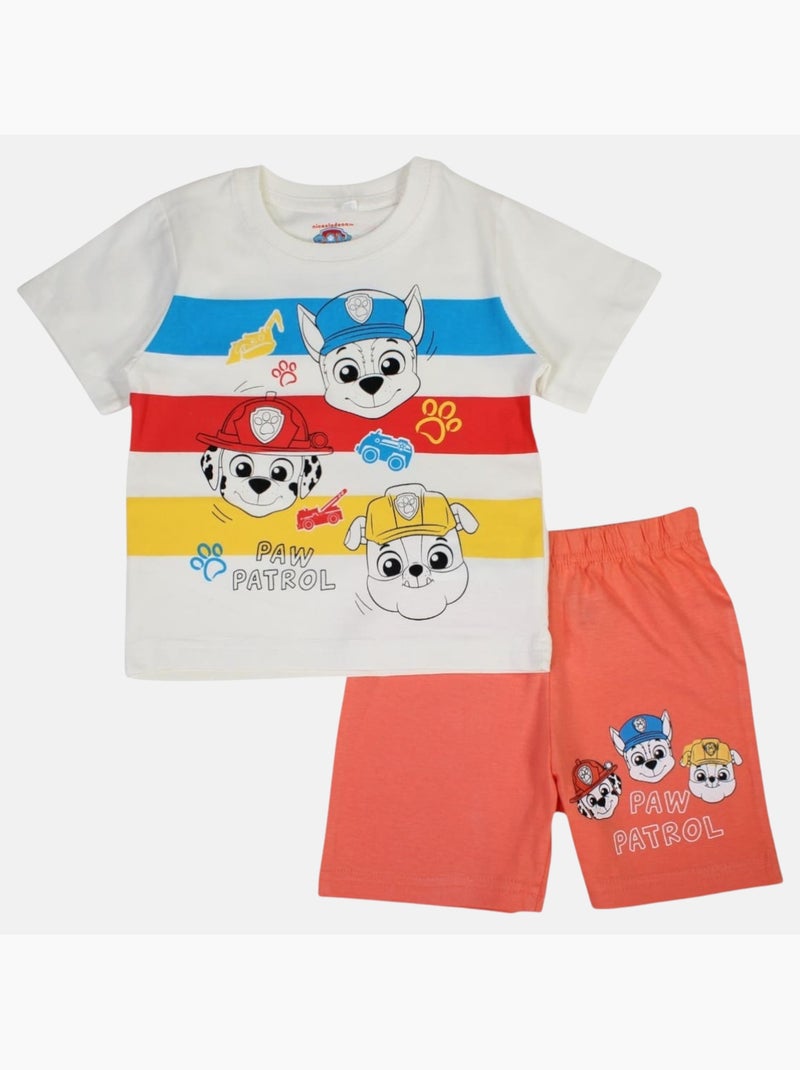 Paw Patrol - Conjunto camiseta y short niño Naranja - Kiabi