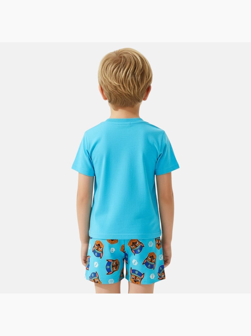 Paw Patrol - Conjunto camiseta y short para niño Azul - Kiabi