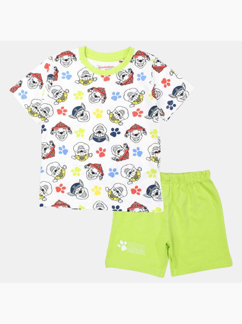Paw Patrol - Conjunto camiseta y short Verde - Kiabi