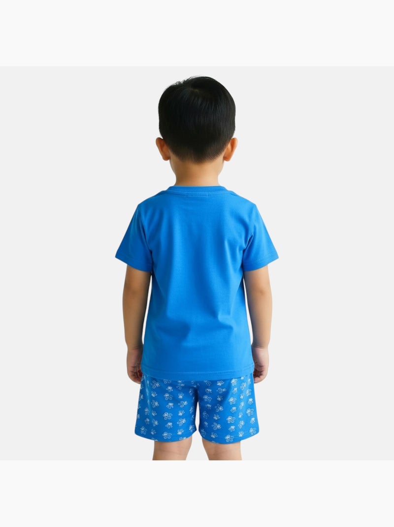 Paw Patrol - Conjunto de camiseta y short para niño Azul - Kiabi