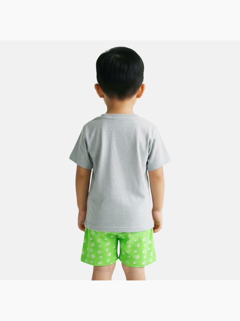 Paw Patrol - Conjunto de camiseta y short para niño Gris - Kiabi