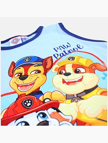 Paw Patrol - Conjunto niño Patrulla Canina camiseta sin mangas y pantalón corto