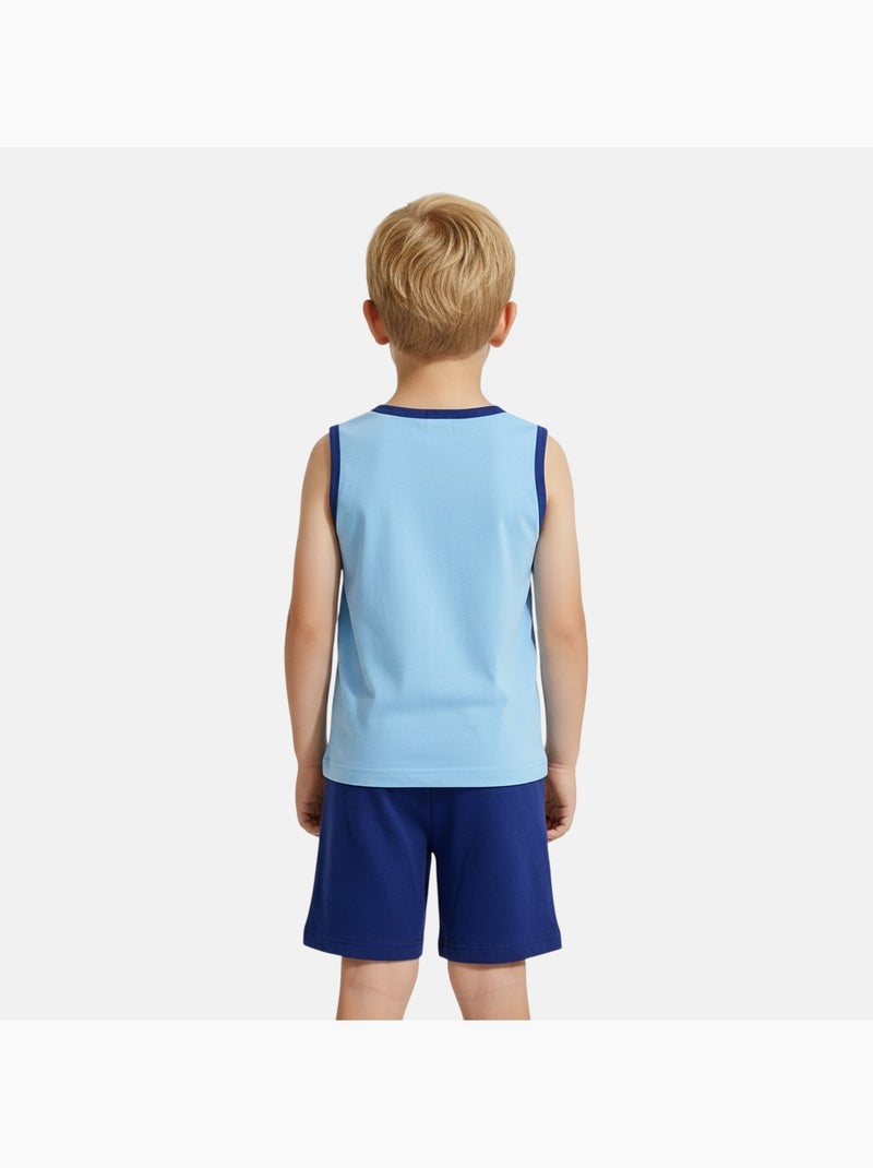 Paw Patrol - Conjunto niño Patrulla Canina camiseta sin mangas y pantalón corto Azul - Kiabi