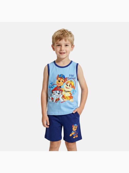 Paw Patrol - Conjunto ni?o Patrulla Canina camiseta sin mangas y pantal?n corto - Kiabi Paw Patrol - Conjunto ni?o Patrulla Canina camiseta sin mangas y pantal?n corto - Kiabi