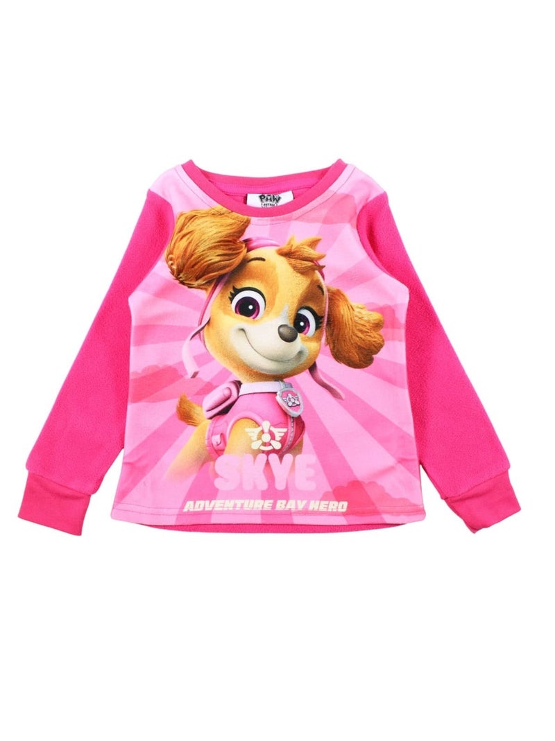 Paw Patrol - Pijama polar para niña Rosa - Kiabi