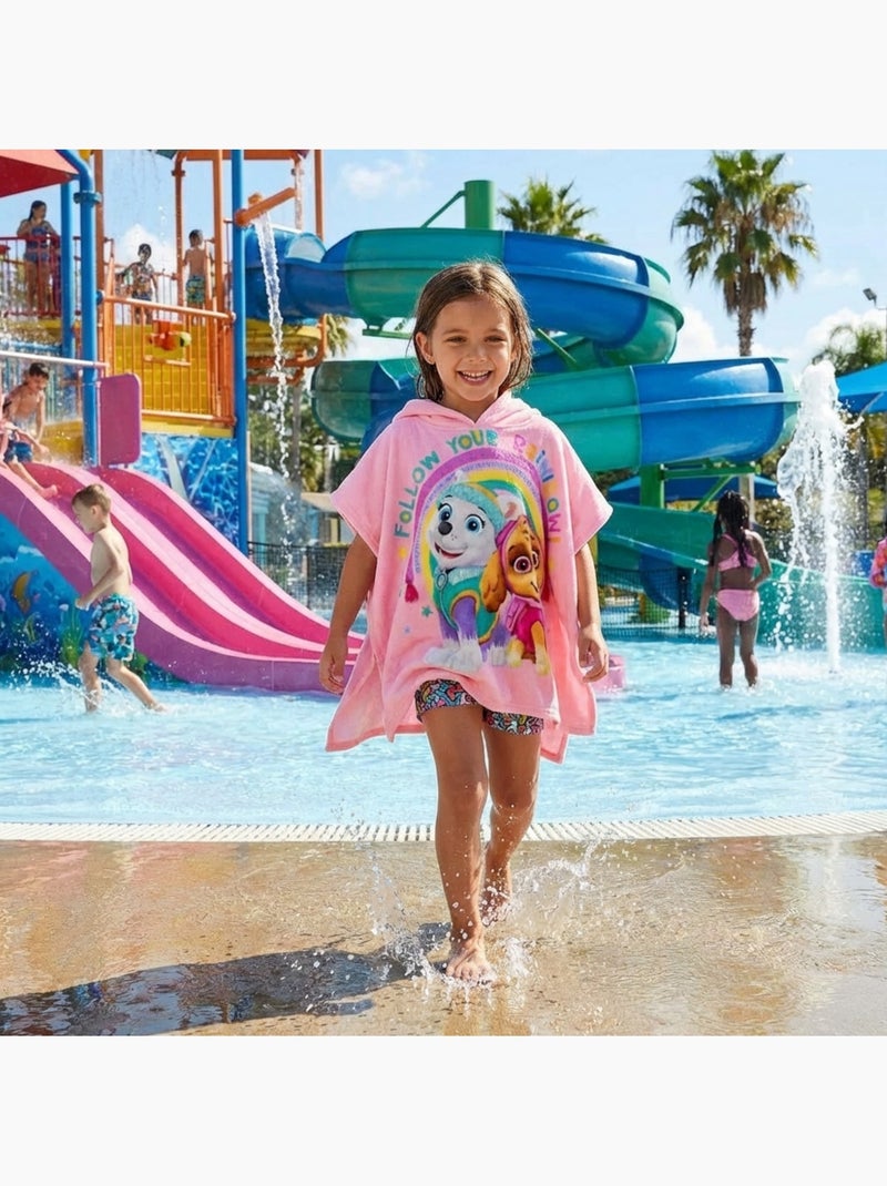 Paw Patrol - Poncho de baño niña Patrulla Canina Rosa - Kiabi