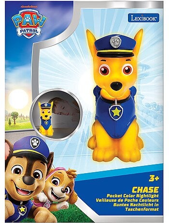 Paw Patrol Chase LED Luz de Noche de Bolsillo Aprox. 13cm