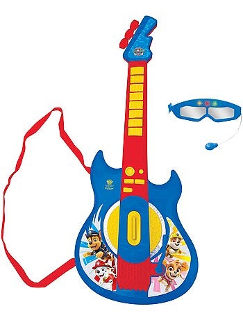 Paw patrol iluminación electrónica guitarrara con micrófono en forma de gafas