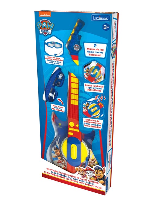 Paw Patrol Iluminación Electrónica Guitarrara con Micrófono en forma de gafas - Kiabi