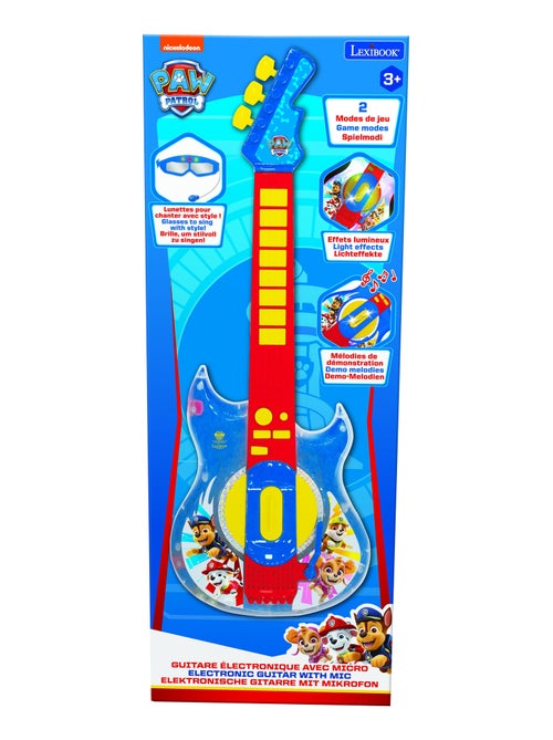 Paw Patrol Iluminación Electrónica Guitarrara con Micrófono en forma de gafas - Kiabi