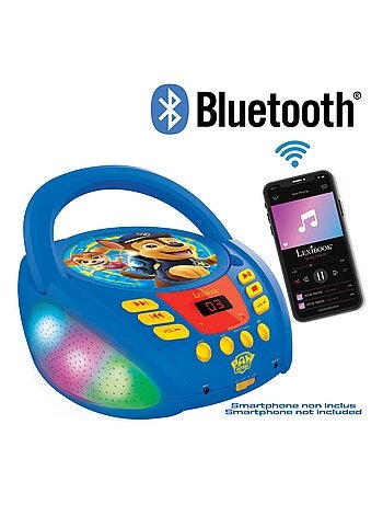 Paw Patrol Reproductor de CD Bluetooth con luces