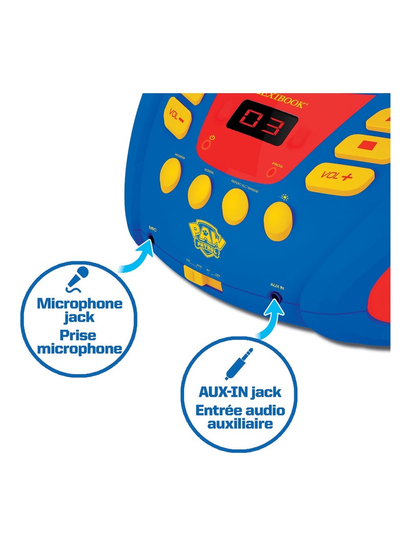 Paw Patrol Reproductor de CD Bluetooth con luces Azul - Kiabi