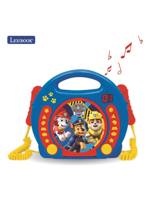 Paw Patrol Reproductor de CD puertoátil con 2 micrófonos Sing Along - Kiabi