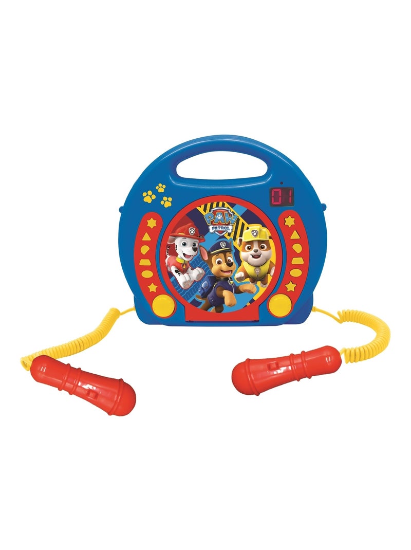 Paw Patrol Reproductor de CD puertoátil con 2 micrófonos Sing Along Azul - Kiabi