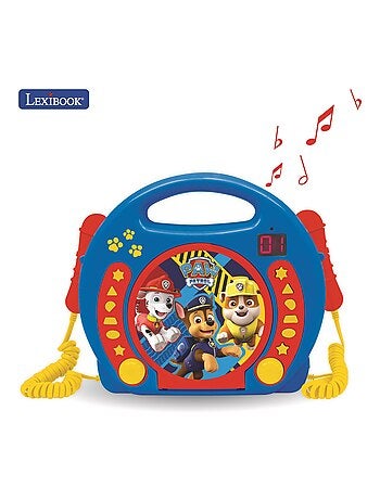 Paw Patrol Reproductor de CD puerto?til con 2 micr?fonos Sing Along