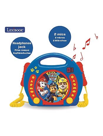 Paw Patrol Reproductor de CD puerto?til con 2 micr?fonos Sing Along