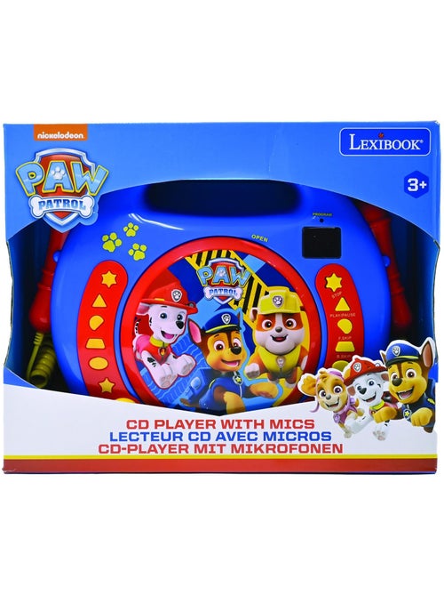 Paw Patrol Reproductor de CD puerto?til con 2 micr?fonos Sing Along - Kiabi