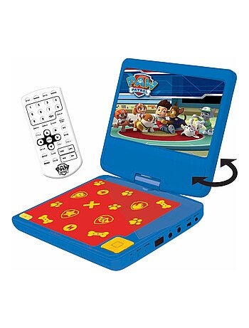 Paw patrol reproductor de dvd puertoátil pantalla giratoria de 7 con puerto usb y auriculares