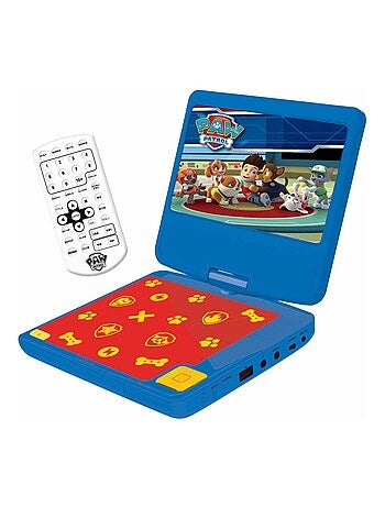 Paw patrol reproductor de dvd puertoátil pantalla giratoria de 7 con puerto usb y auriculares